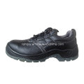 Zapatos de seguridad de cuero repujado Split con malla de forro (HQ05033)